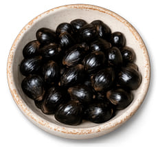 Plato barro blanco con Ikin Ifá